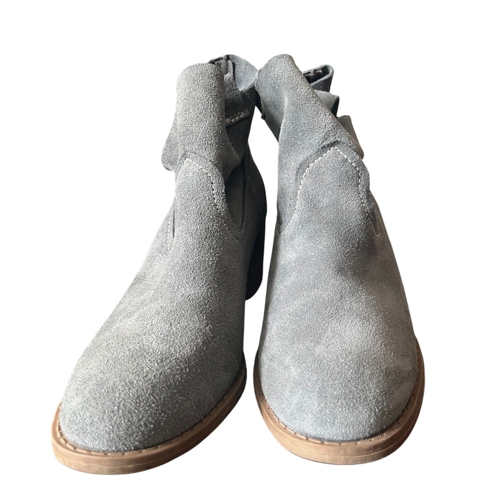 Carlos Santana Women's Gray Suede Leather Ankle Booties Western Cowgirl Sz8.5 - Picture 9 of 11